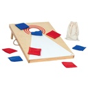 Cornhole: juego de puntería con bolsas de tela para exterior (5+)