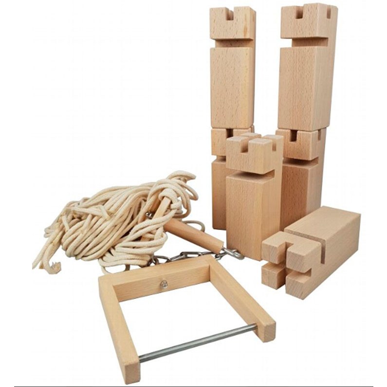 Torre de Froebel: juego cooperativo de construcción y equilibrio (2–16 jugadores)
