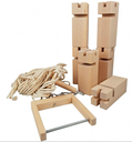Torre de Fröbel: joc cooperatiu de construcció i equilibri (2–16 jugadors)