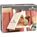 Menjadora per a esquirols Terra Kids: kit de construcció en fusta amb eines (6+)