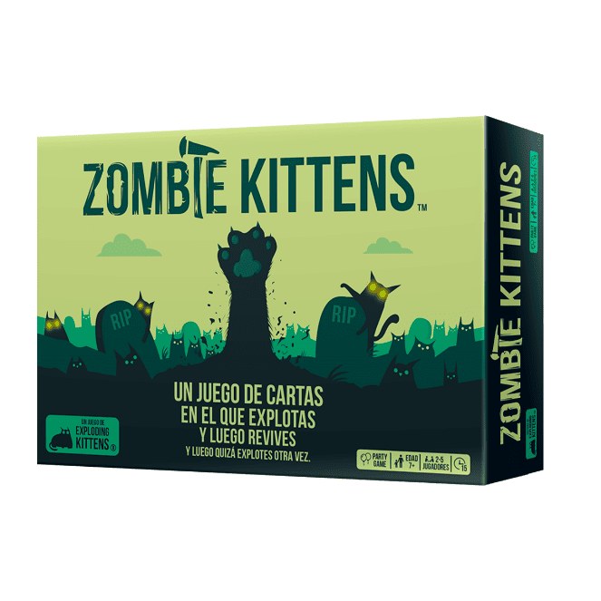 Zombie Kittens: juego de cartas de humor y supervivencia gatuna (7+)