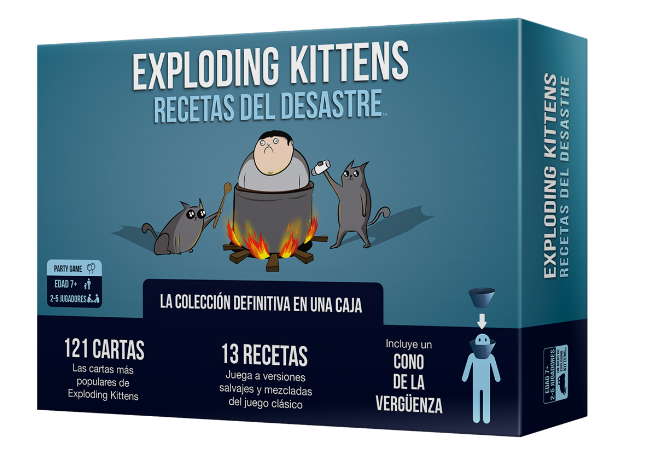 Exploding Kittens, Recetas del desastre – Versión Expandida con Múltiples Módulos | Desde 7 Años, 2–5 Jugadores | Recomendado para Grupos Habituales y Espacios Lúdicos Avanzados