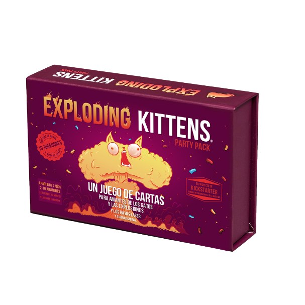 Exploding Kittens Party Pack: juego de cartas de humor para grupos grandes (7+)
