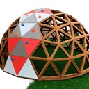 Estructura Domo F4 1/2 4 m: juegos cooperativos y escalada ligera modular (4+)