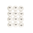 Pilotes de tennis de taula 1 estrela: pack de 12 per a jocs i entrenament (6+)