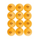 Pelotas de tenis de mesa 3 estrellas: pack de 12 para juego y competición (6+)