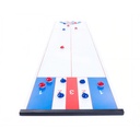Shuffleboard magnético: curling de mesa reversible 180 cm con discos (3+)