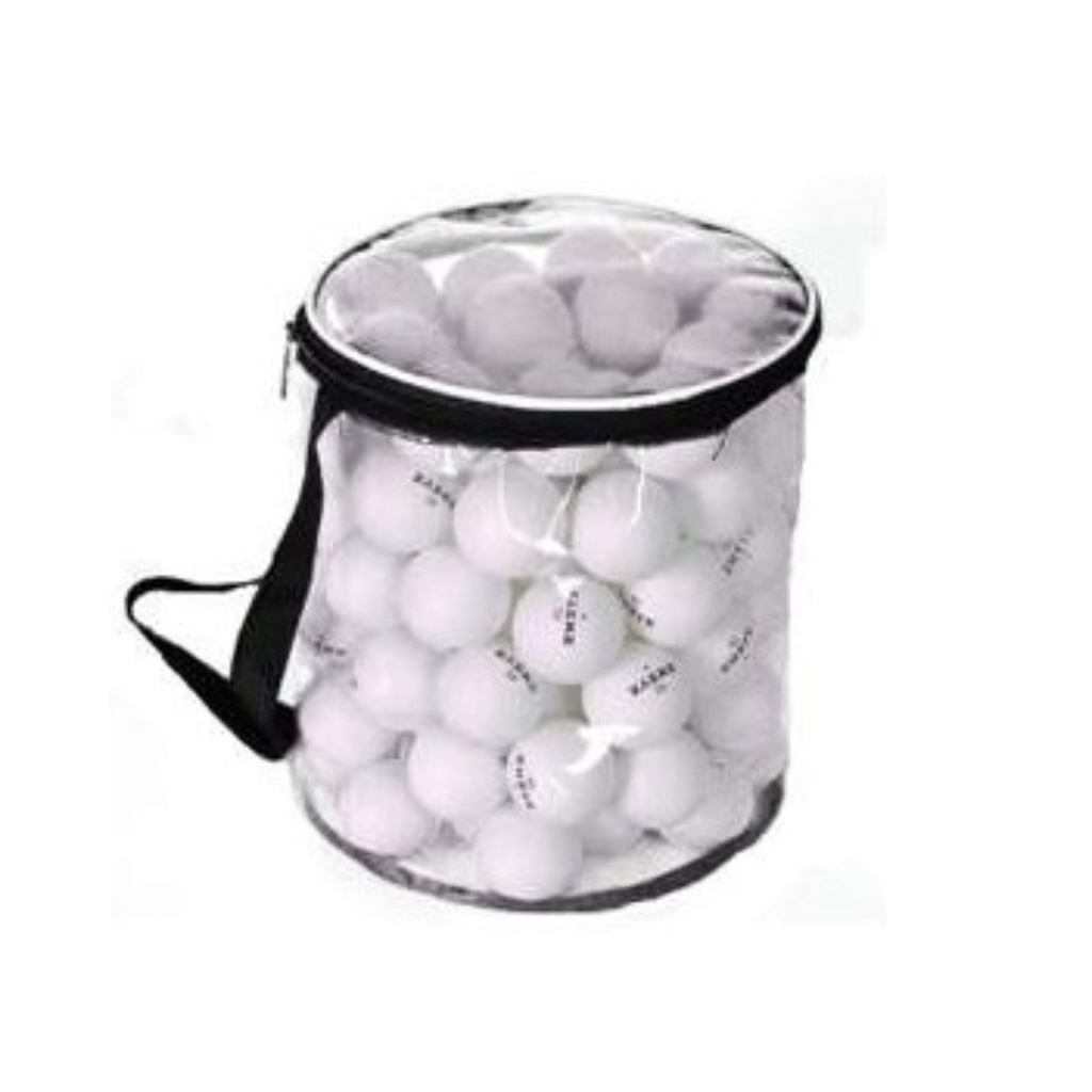 Pelota Tenis de Mesa Amaya Sport: bolsa 100 unidades 40 mm (blanco mate)