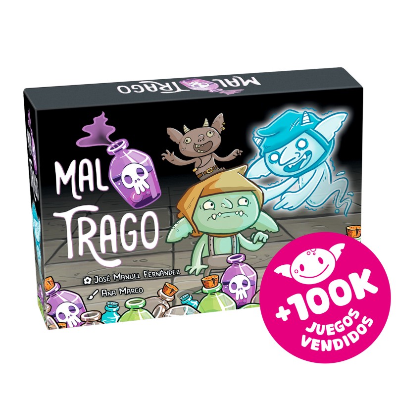 Mal trago – Juego Party con Pócimas, Elfos y Bebidas Peligrosas | Desde 8 Años, 4–10 Jugadores | Ideal para Dinámicas de Risa, Eliminación y Teatralización en Entornos de Animación Sociocultural