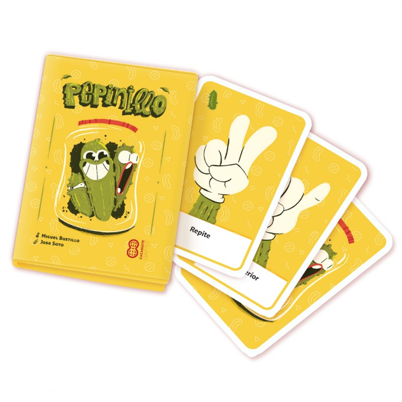 Pepinillo: juego de cartas de agilidad verbal y gestual para grupos (8+)