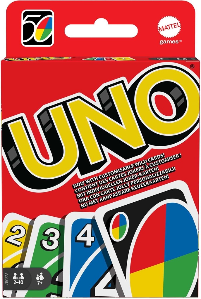 UNO  – juego de cartas rápido de colores y números | clásico Mattel