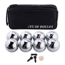 Set de 8 bolas de petanca con bolsa negra – juego tradicional de petanca