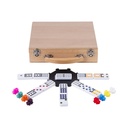 Dominó Doble 12 Mexican Train en caja de haya para grupos