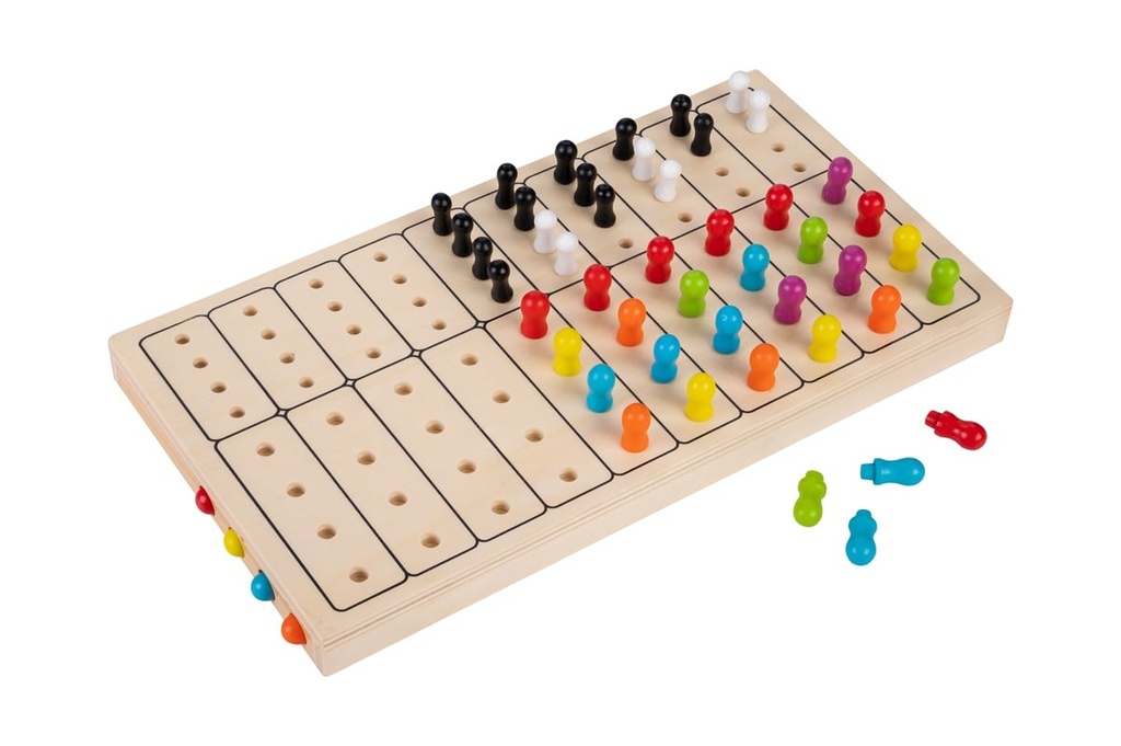 Master Color de madera: juego de lógica tipo Mastermind para 2 jugadores