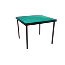 Taula plegable pòquer: bridge 79x79 cm amb tapet verd