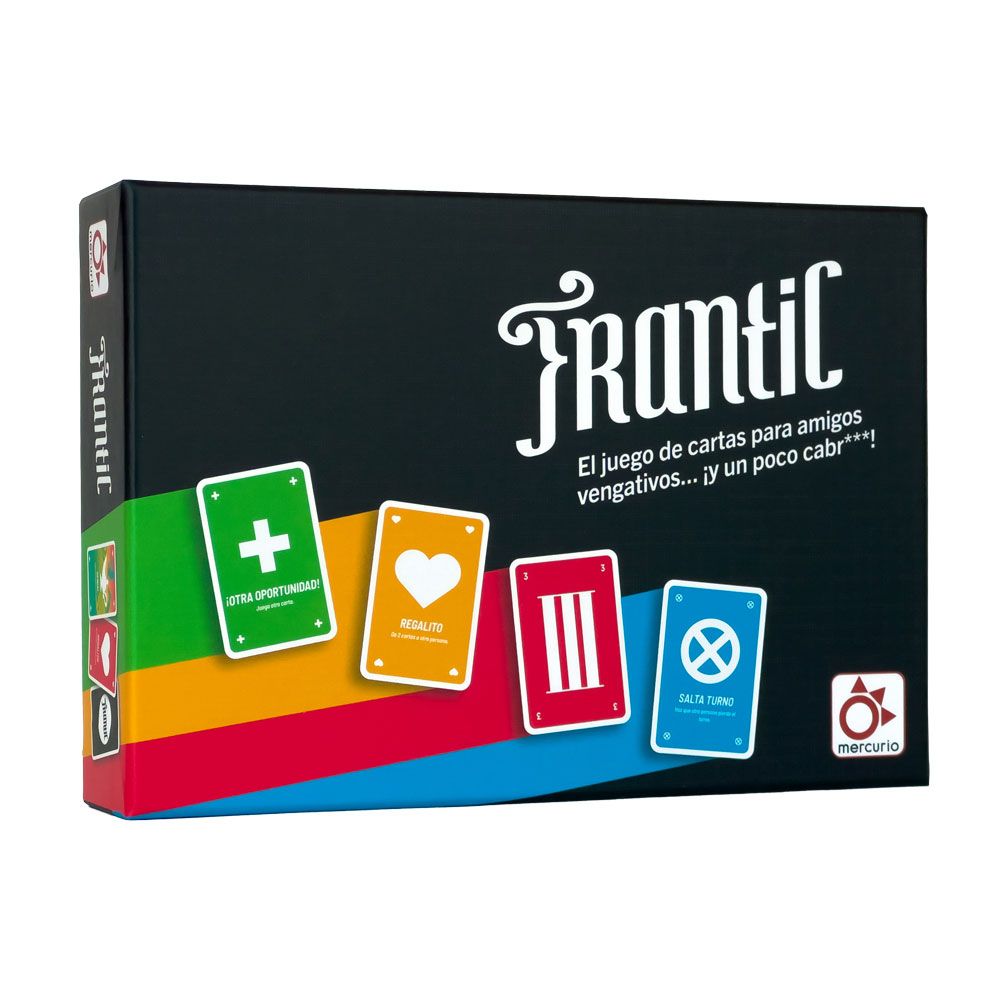 Frantic – Juego de Cartas Competitivo y Caótico para Grupos | Estrategia Rápida, Acciones Especiales y Efectos Impredecibles | De 2 a 8 Jugadores, +14 Años | Ideal para Fiestas y Dinámicas Lúdicas