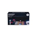Pokerset en maletín negro 300 fichas 14 g con valores