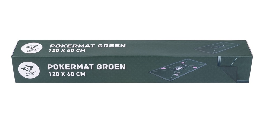 Tapete de póker verde Engelhart 118x59 cm antideslizante