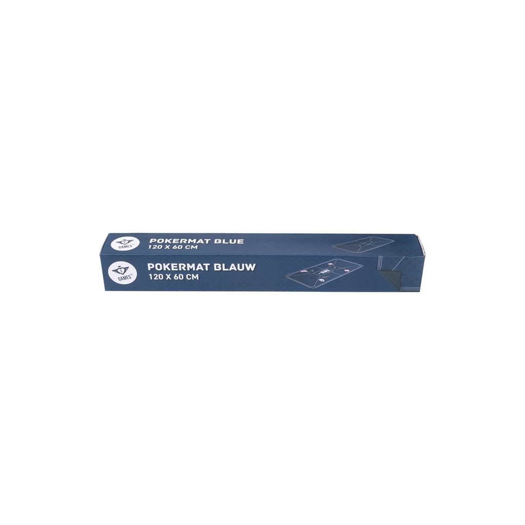 Tapete de póker azul Engelhart 118x59 cm antideslizante