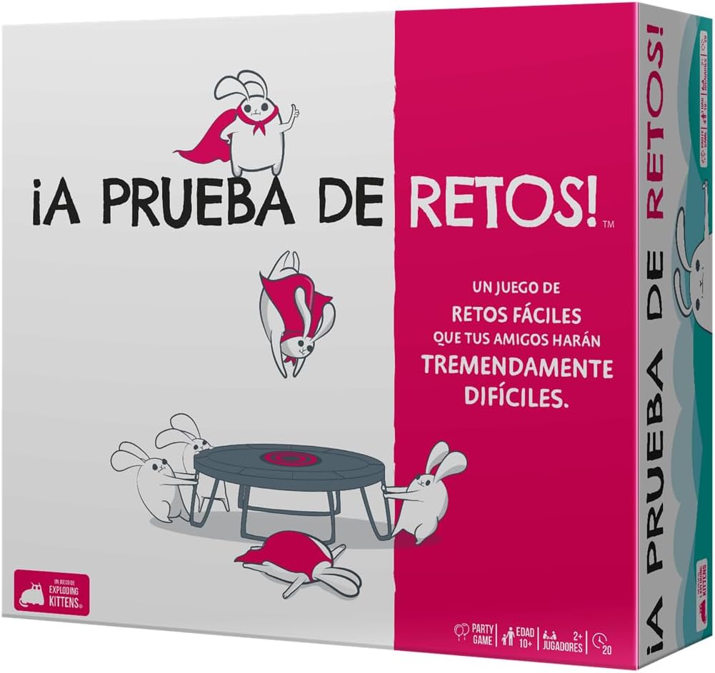 ¡A prueba de retos! Exploding Kittens: juego de cartas de retos extremos (8+)
