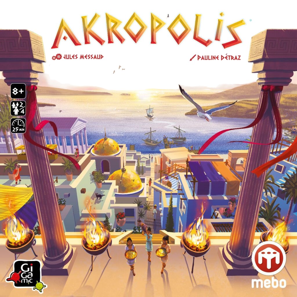 Akropolis: joc de col·locació de llosetes 3D i estratègia urbana (8+)