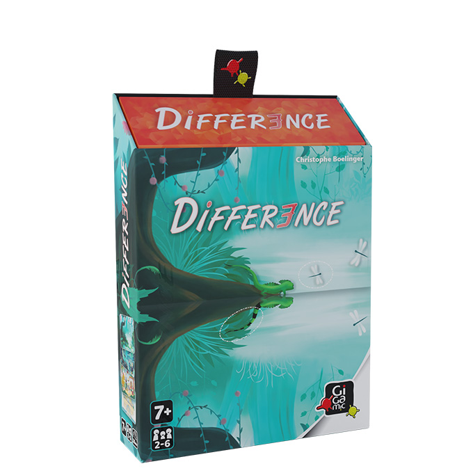 Difference - juego de cartas de observación y rapidez para grupos (7+)