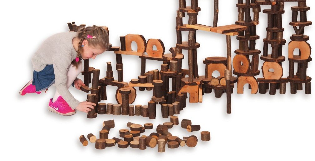 Ecobloques Magic Wood: 330 piezas de madera aceitada a granel (3+)