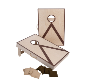 Cornhole doble 90x60 cm: juego de puntería en madera para exterior