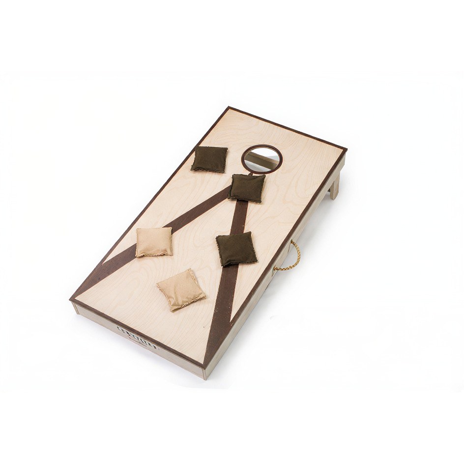 Cornhole 120x60 de madera con bolsas para puntería exterior