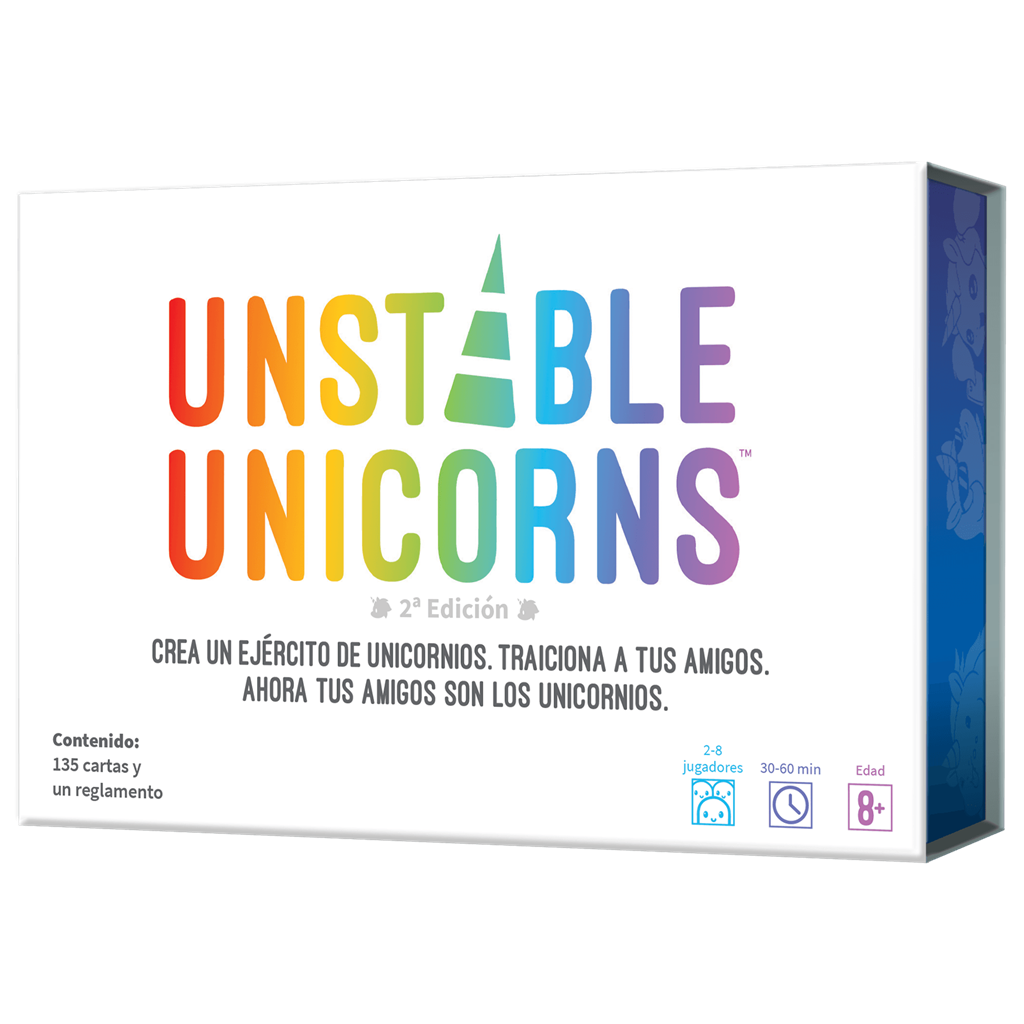 Unstable Unicorns: juego de cartas estratégico de unicornios y caos (8+)