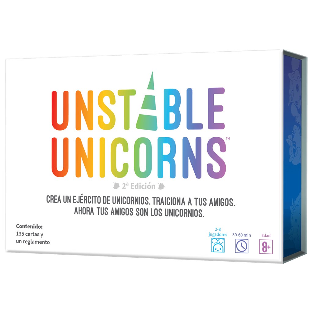 Unstable Unicorns: juego de cartas estratégico de unicornios y caos (8+)