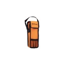 Bolsa de petanca naranja para 3 bolas con cremallera