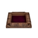 Shut the Box 4 jugadores nogal 29 cm: juego de dados clásico de madera