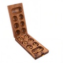 Awalé tamaño L: mancala africano de madera para estrategia educativa