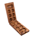 Awalé tamaño L: mancala africano de madera para estrategia educativa
