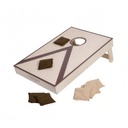 Cornhole de fusta 90x60 cm amb 8 saquets: joc XXL de punteria