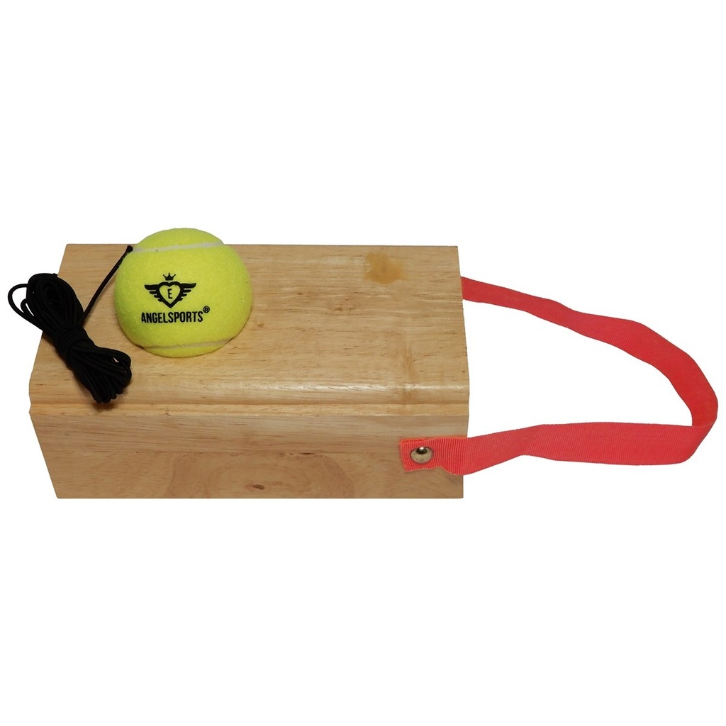 Tennistrainer Luxe Rubberhout 1,2 kg: entrenador de tenis de madera