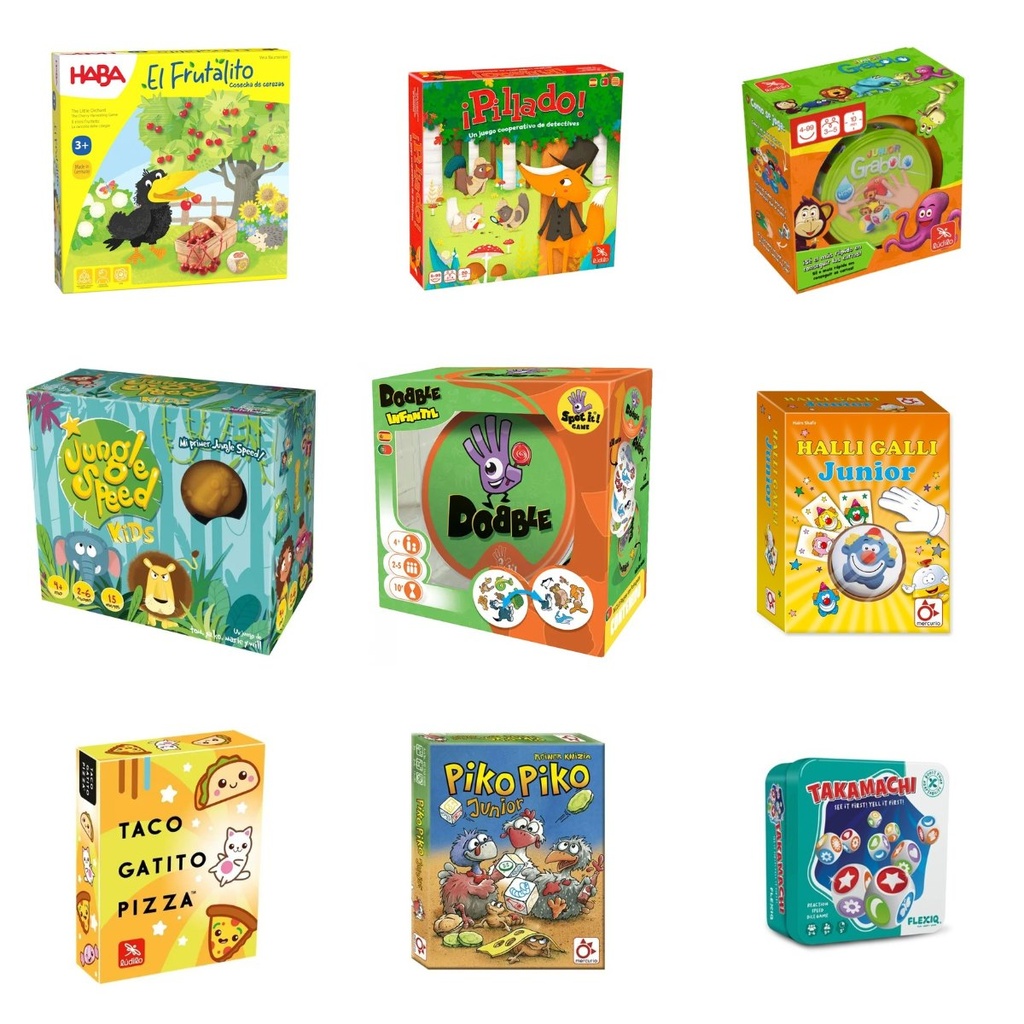 Lote Escuelas de verano De 3 a 6 años: doce juegos de mesa para el grupo de infantil (3+)