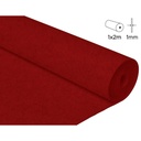 Fieltro acrílico en rollo rojo: 100 × 200 cm y 1 mm