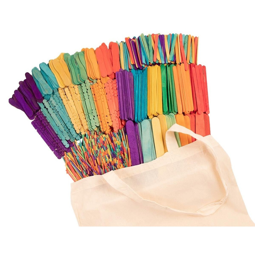 Pals de polo Maxi Pack escolar: 1.080 peces de colors en 6 models amb bossa