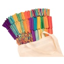 Palos de polo Maxi Pack escolar: 1.080 piezas de colores en 6 modelos con bolsa