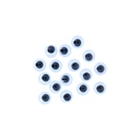 Ulls mòbils adhesius negres de 8 mm: 80 unitats