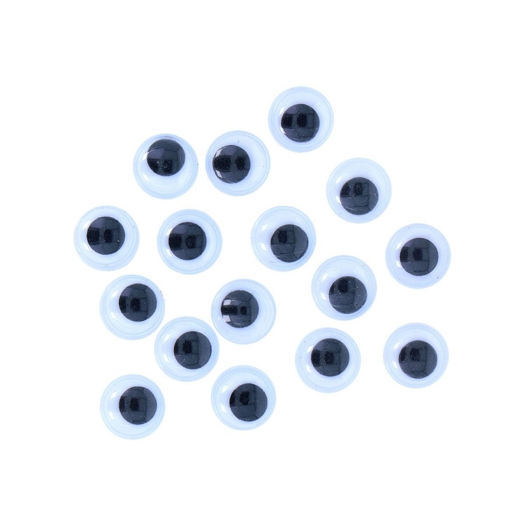 [97102] Ulls mòbils adhesius negres de 10 mm: 72 unitats
