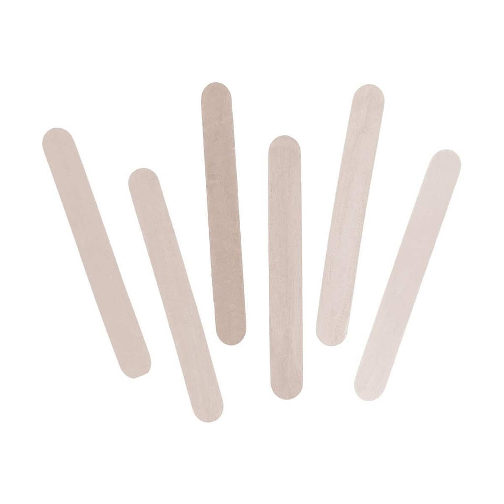 Pals de polo jumbo de fusta natural: 80 unitats de 150 × 18 × 1,5 mm