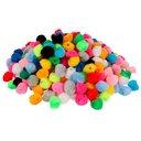 Pompones para enfilar de 25 mm: Maxi Pack de 600 en colores surtidos