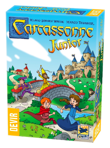 Carcassonne Junior – Versió Simplificada del Clàssic d'Estratègia Territorial | Des de 6 Anys, 2–4 Jugadors, Partides de 20 min | Fomenta la Planificació Espacial i la Construcció Col·laborativa en Activitats Grupals