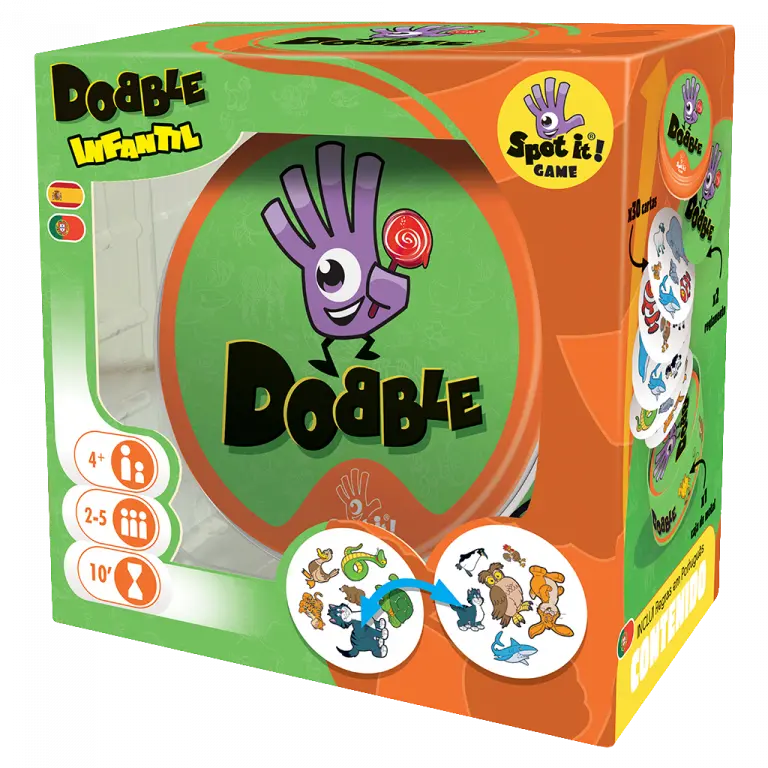 Dobble Kids – Versión Infantil del Clásico de Observación Rápida con Animales | Desde 4 Años, 2–5 Jugadores | Recomendado para Espacios Sensoriales y Dinámicas de Atención Temprana