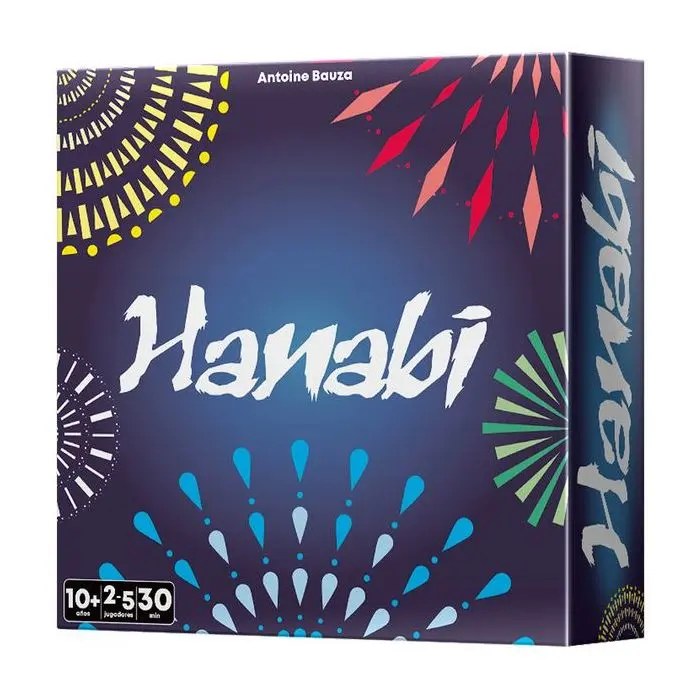 Hanabi: juego cooperativo de deducción y comunicación (10+)