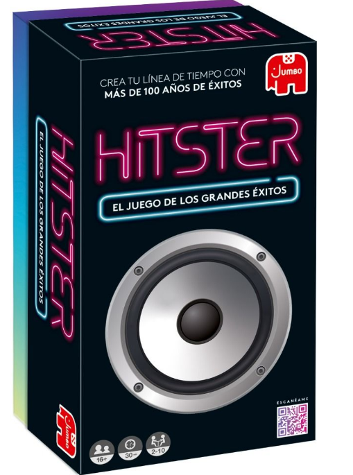 Hitster – Juego Musical de Línea Temporal con Canciones Populares | Desde 16 Años, 2–10 Jugadores | Perfecto para Actividades de Cultura Musical y Juegos de Memoria Auditiva