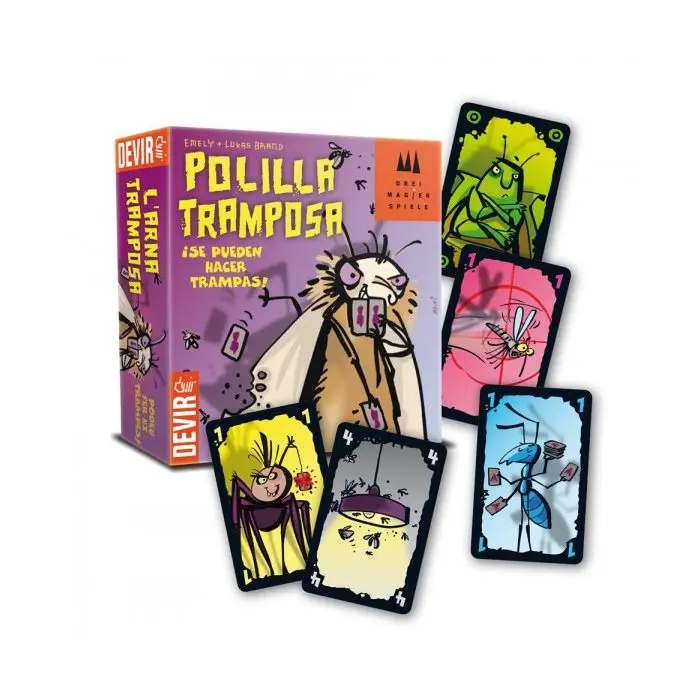 Polilla Tramposa: joc de cartes d’engany i reflexos (7+)